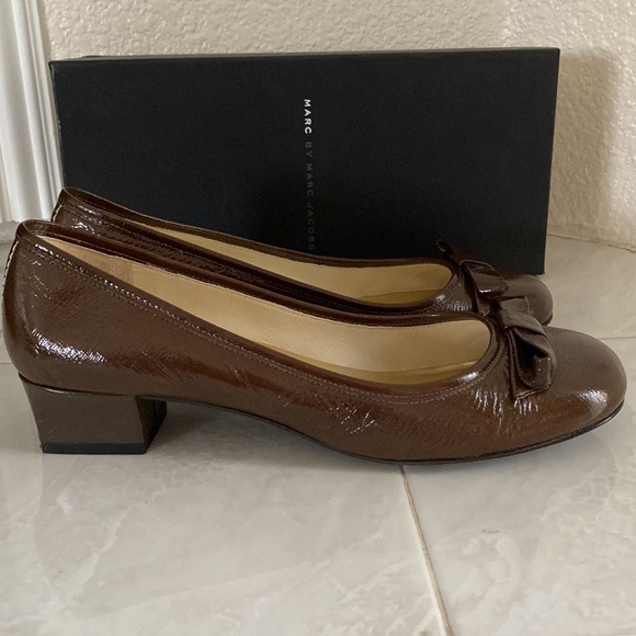 Genuine Marc Jacobs Vernice Army leather flats - Picture 5 of 9